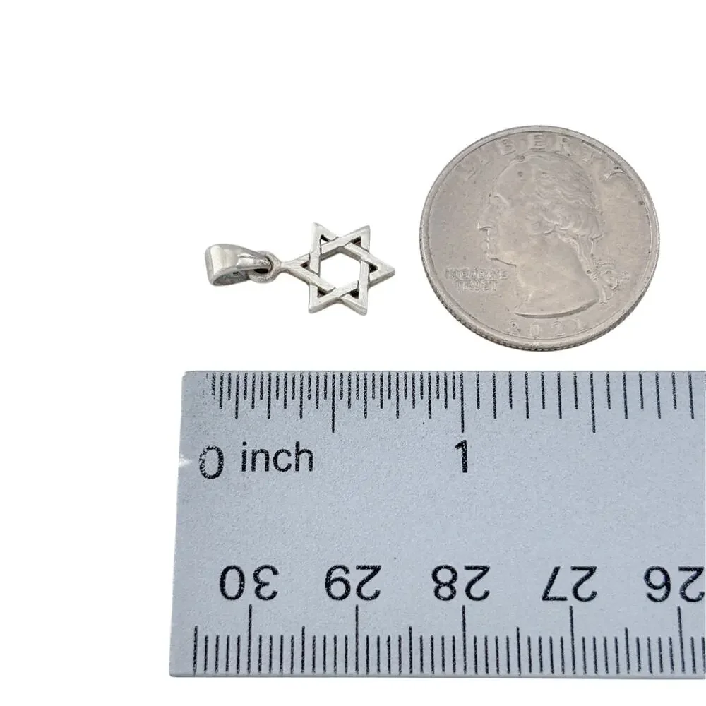 Vintage Sterling Silver 925 Star of David Pendant
